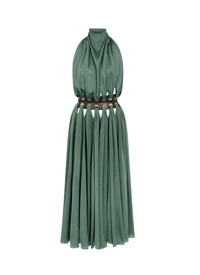 Robe mini déesse fluide - Sauge