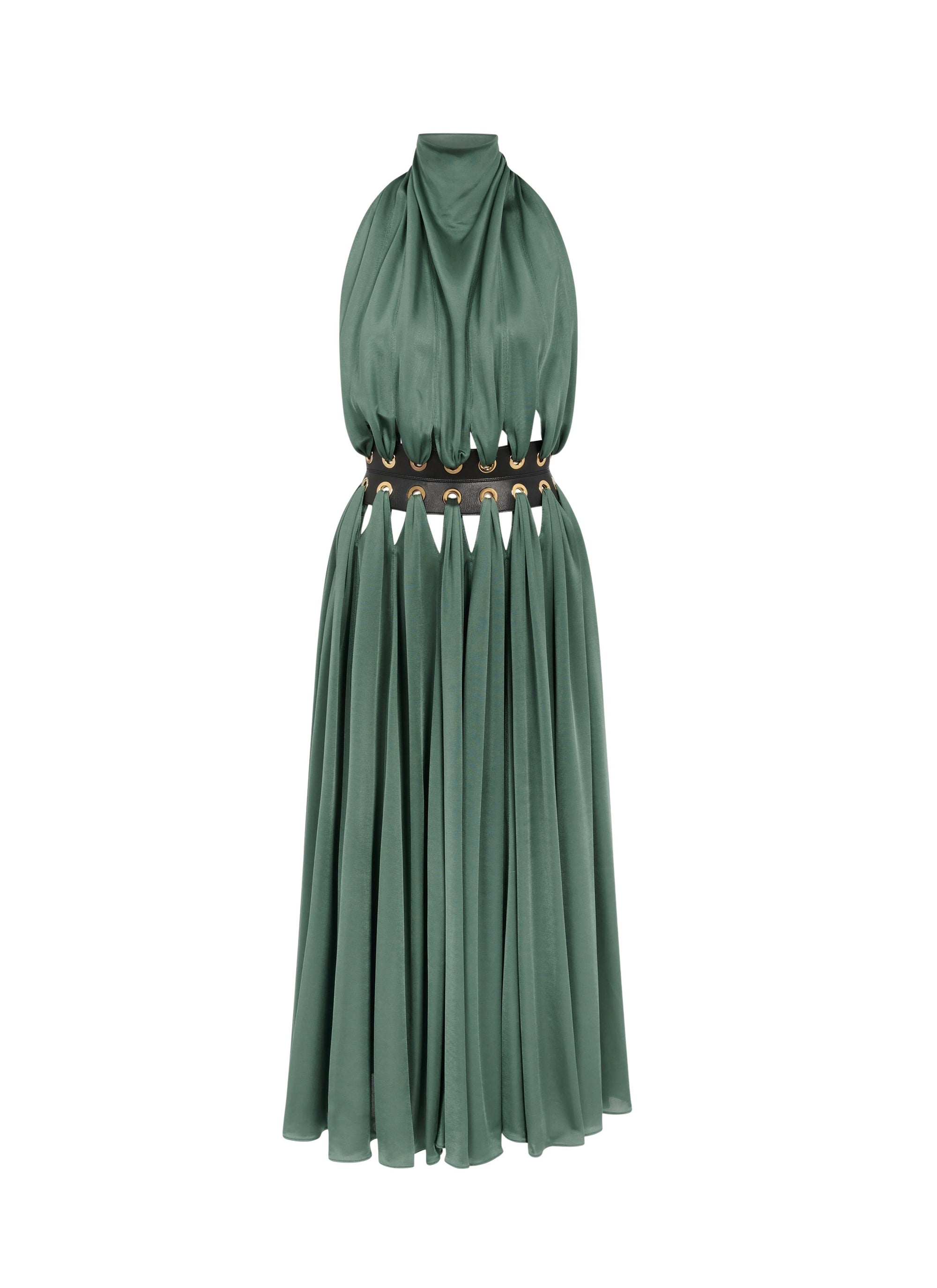 Robe mini déesse fluide - Sauge