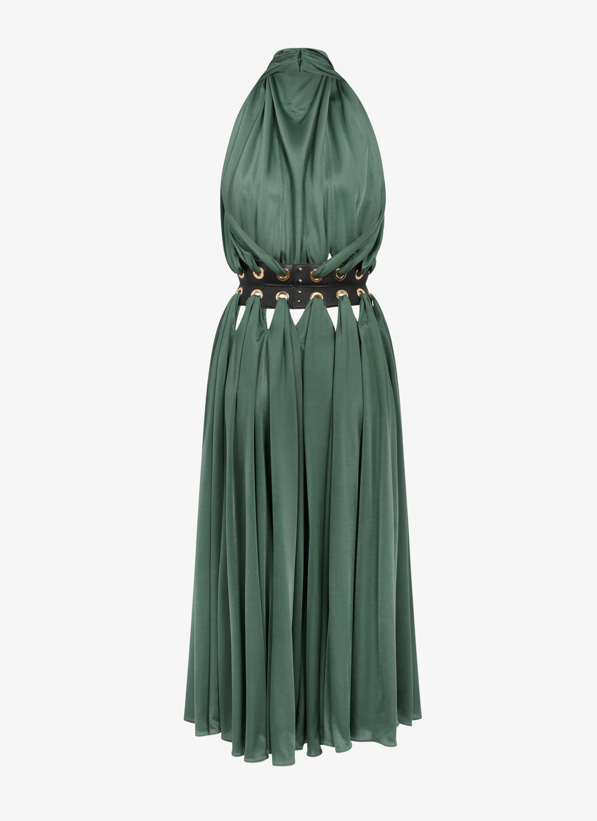 Robe mini déesse fluide - Sauge