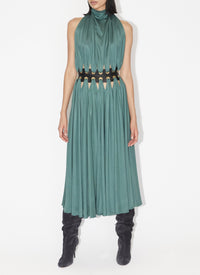 Robe mini déesse fluide - Sauge