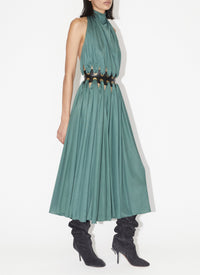 Robe mini déesse fluide - Sauge