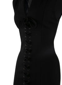 Wool maxi dress - Black
