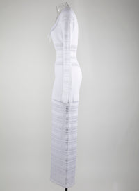Robe longue à manches longues - Blanc