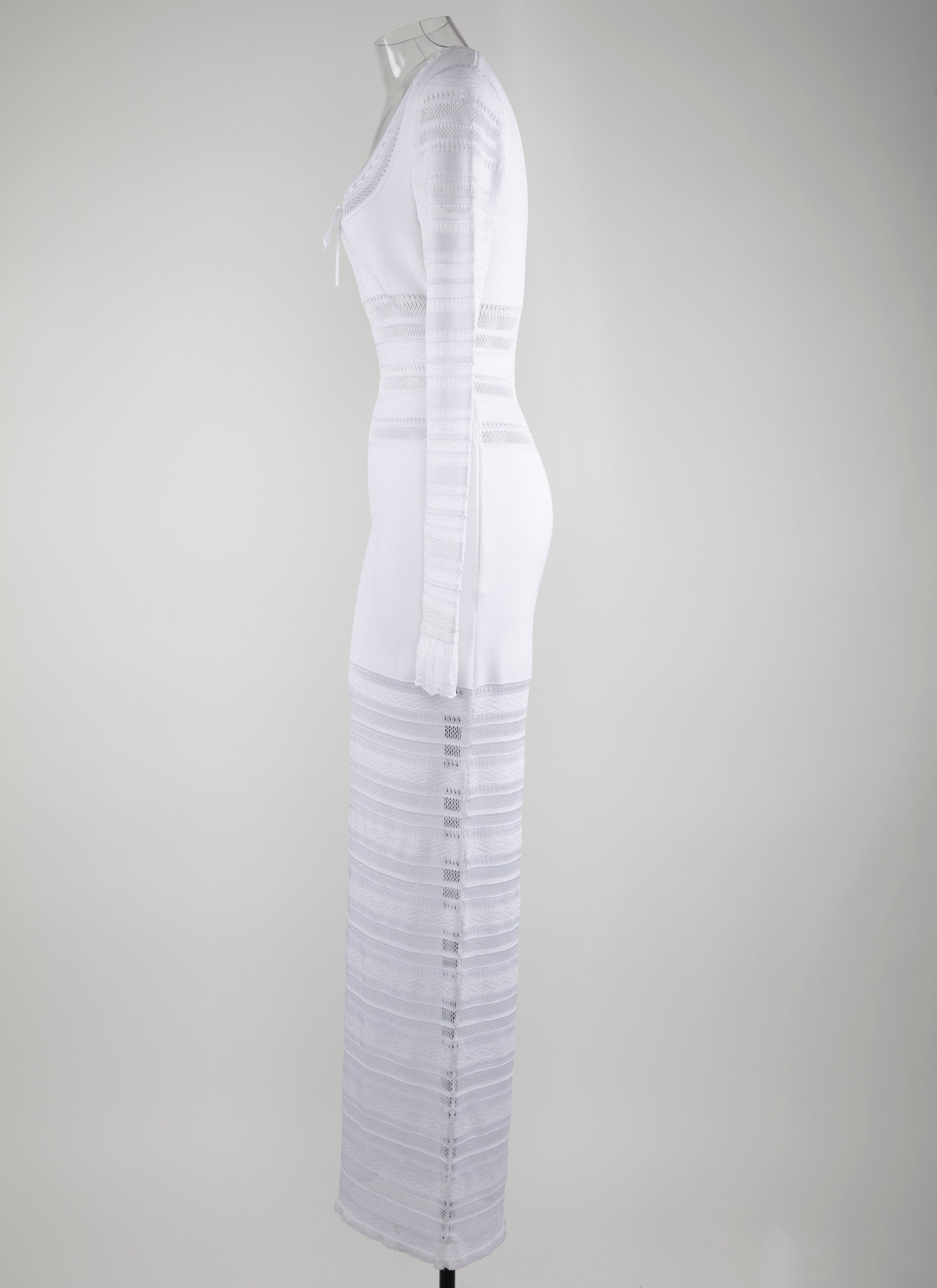 Robe longue à manches longues - Blanc