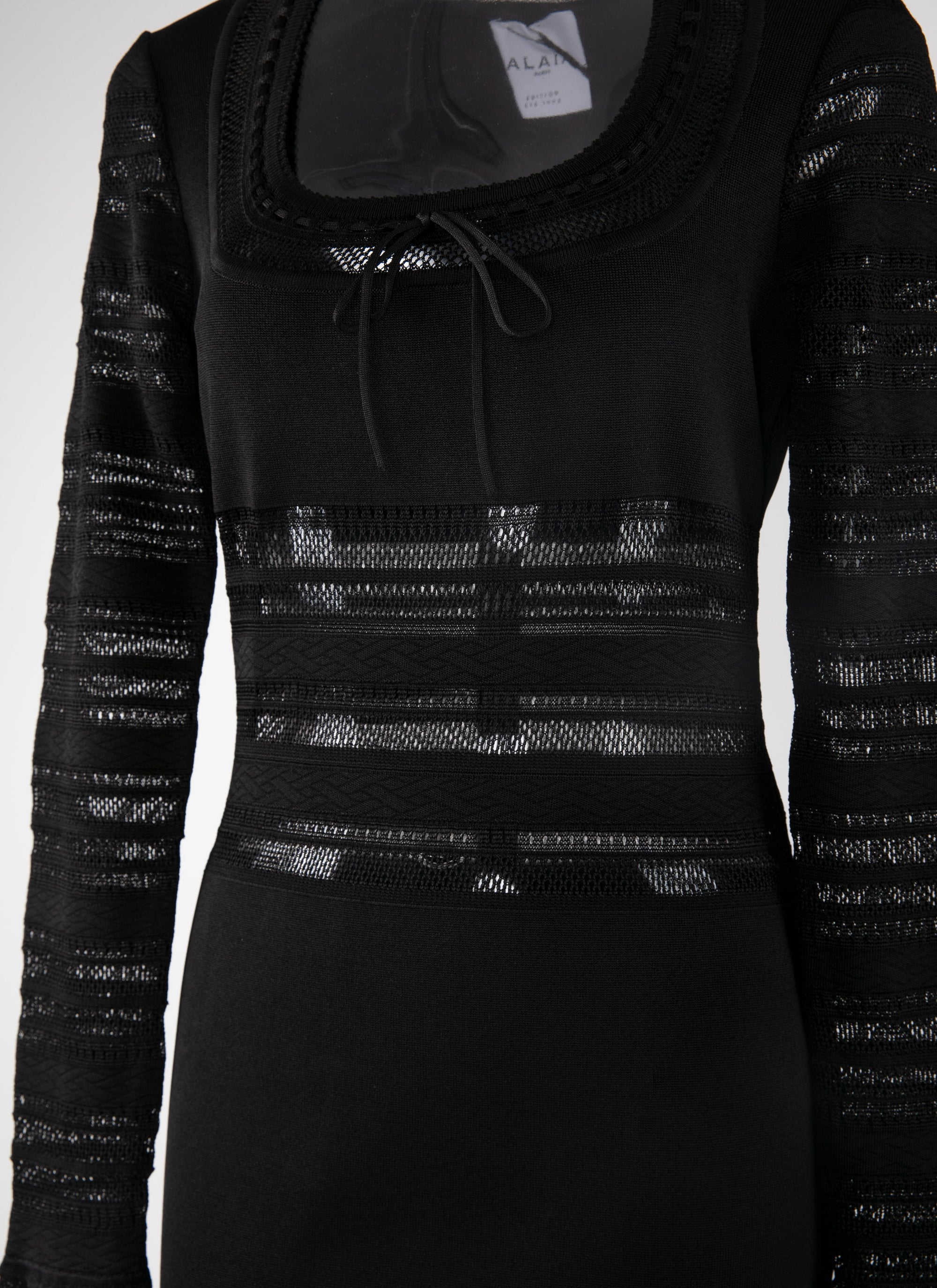 Robe longue à manches longues - Noir