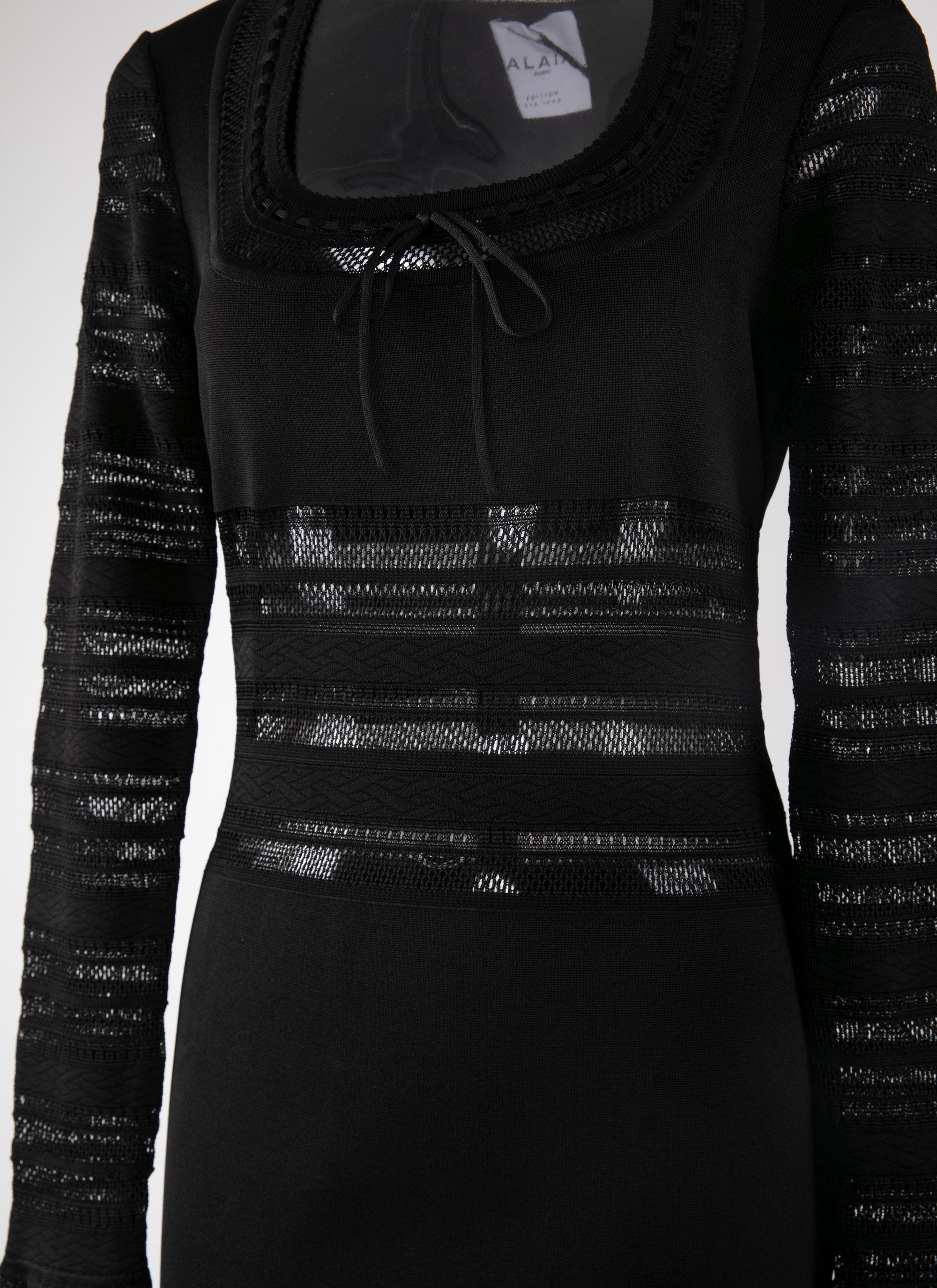 Robe longue à manches longues - Noir