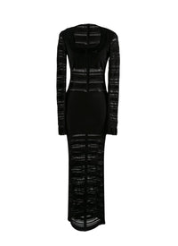 Robe longue à manches longues - Noir