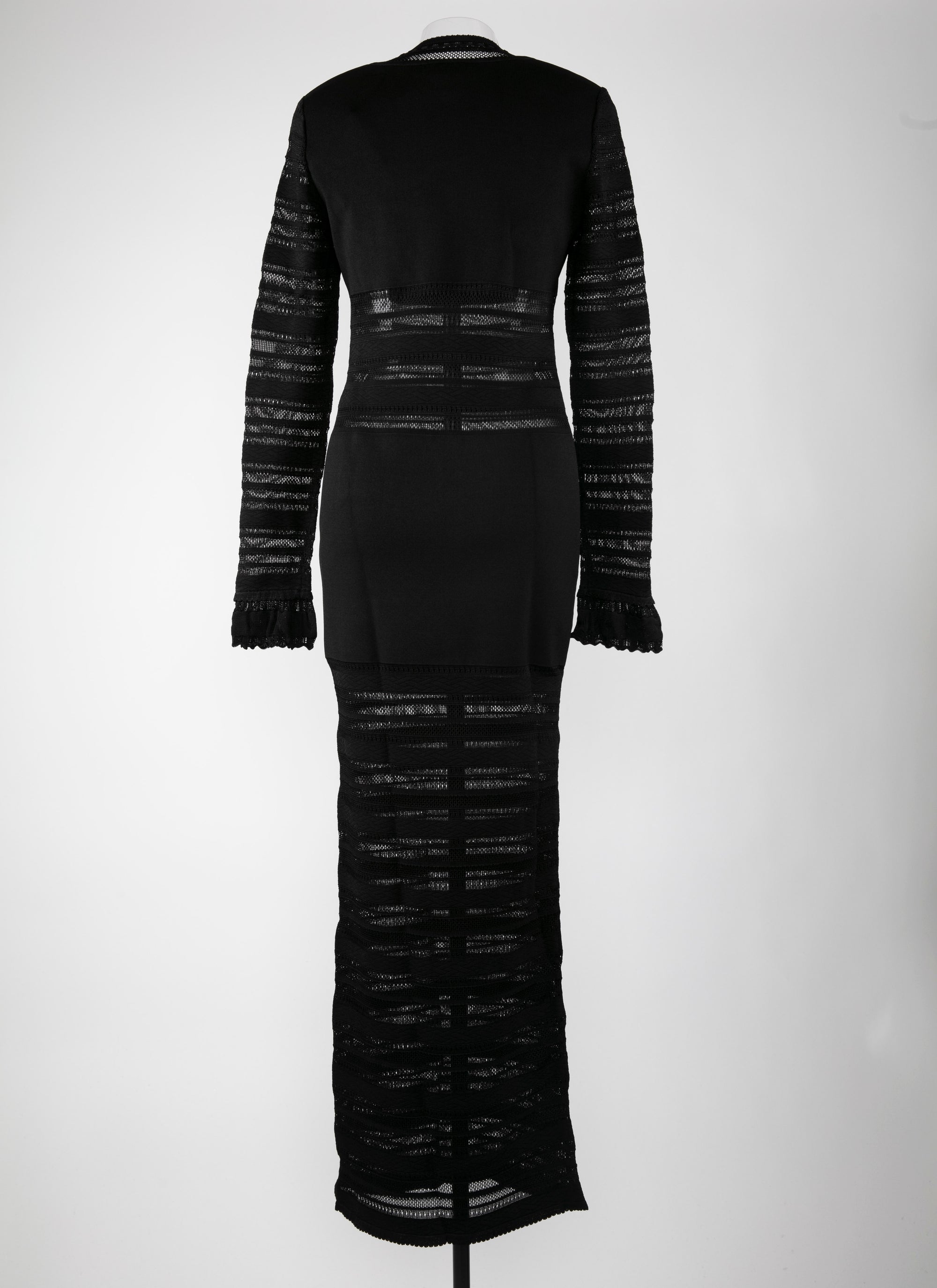 Robe longue à manches longues - Noir