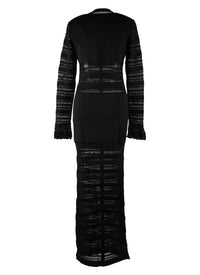 Robe longue à manches longues - Noir