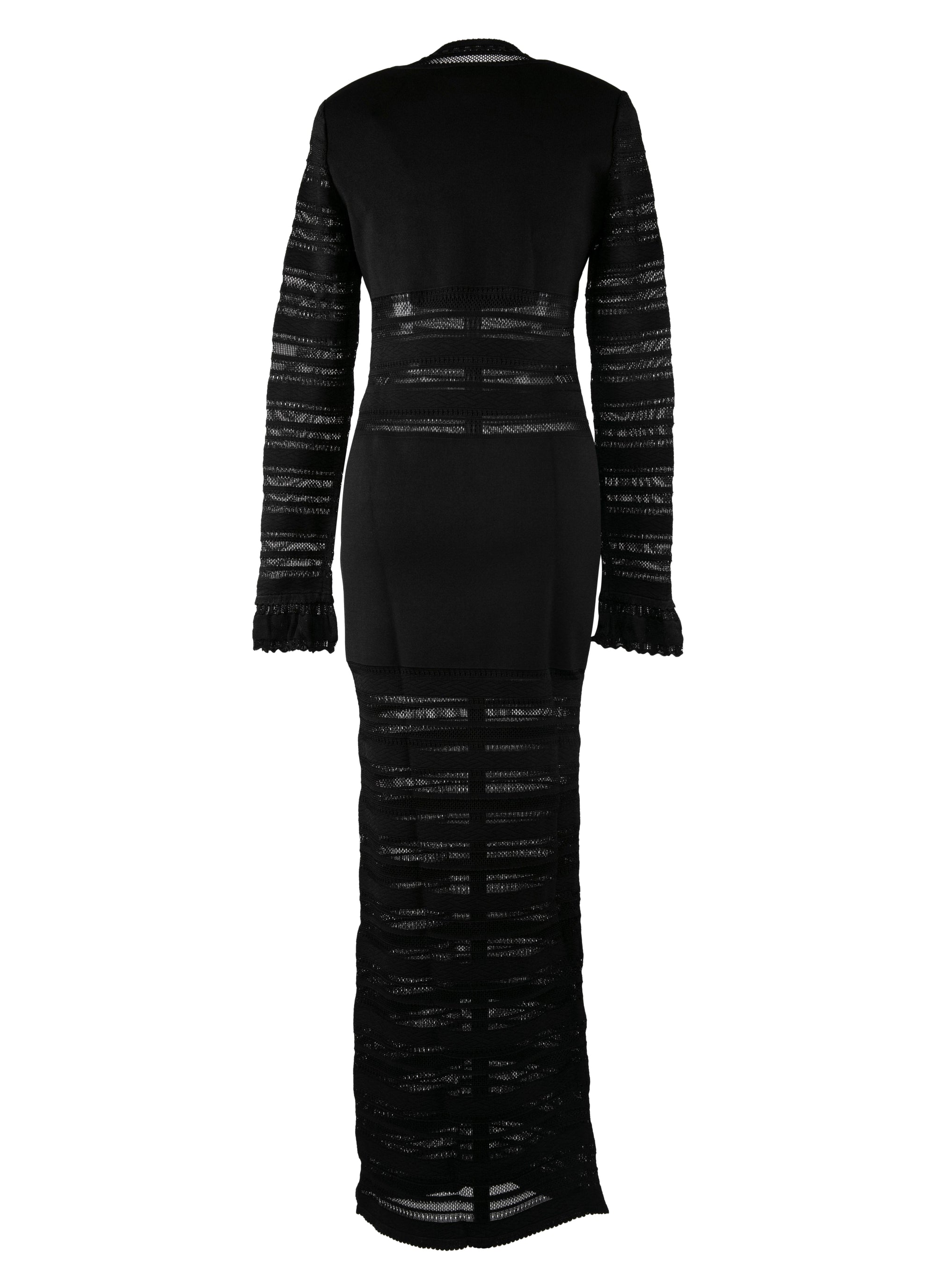Robe longue à manches longues - Noir