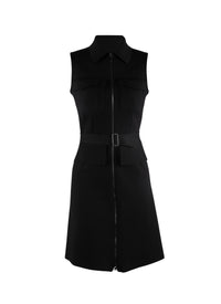 Robe polo zippée - Noir