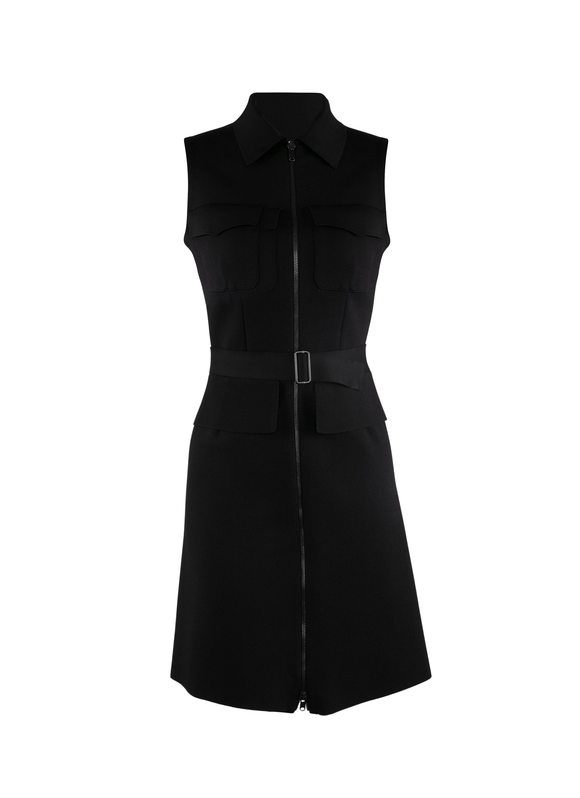 Robe polo zippée - Noir