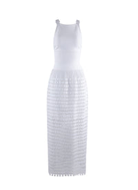 Robe longue sans manches Kalimba - Blanc