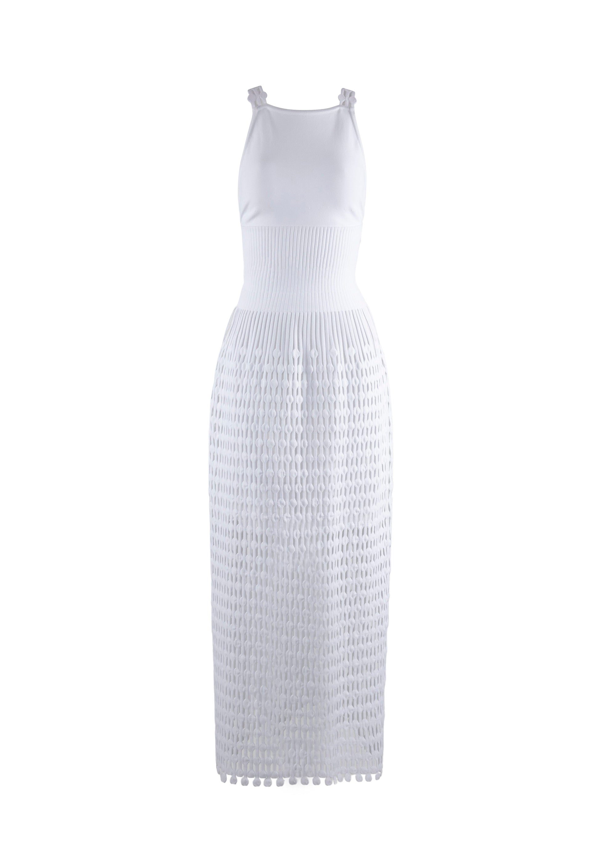Robe longue sans manches Kalimba - Blanc