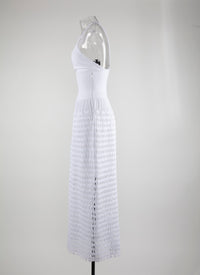 Robe longue sans manches Kalimba - Blanc