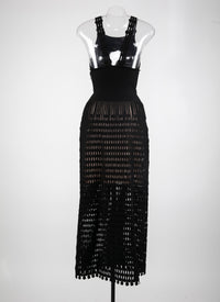 Kalimba sleeveless maxi dress - Black intense