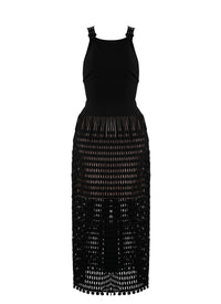 Kalimba sleeveless maxi dress - Black intense