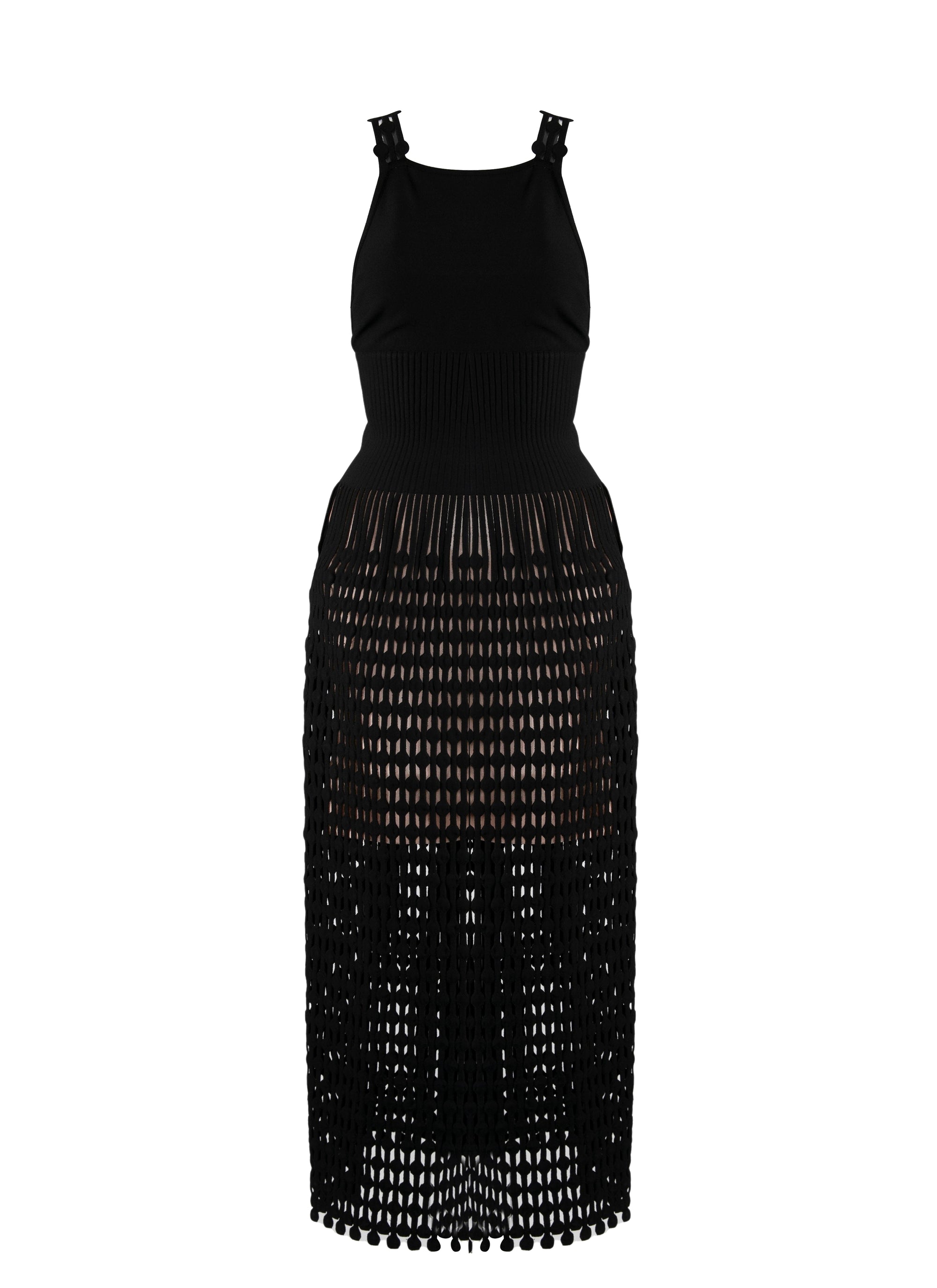 Kalimba sleeveless maxi dress - Black