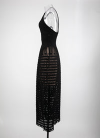 Kalimba sleeveless maxi dress - Black intense