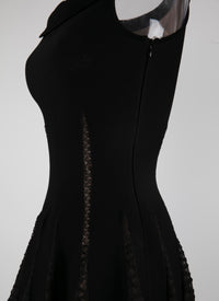 Robe courte sans manches - Noir