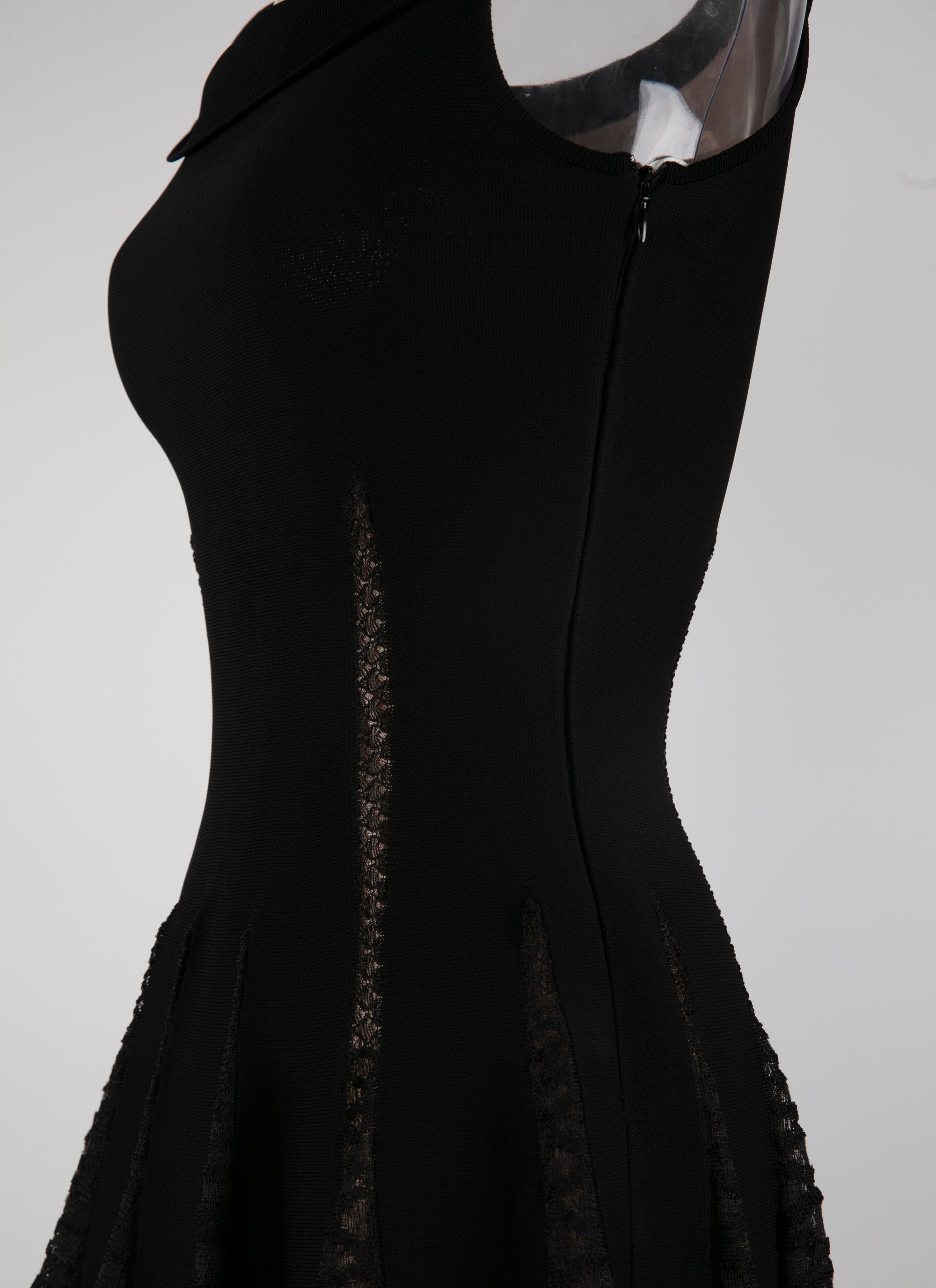 Robe courte sans manches - Noir