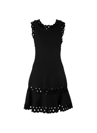 Robe courte sans manches Loden en laine - Noir