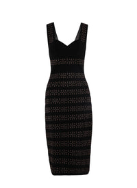 Robe longue sans manches - Noir & Bronze
