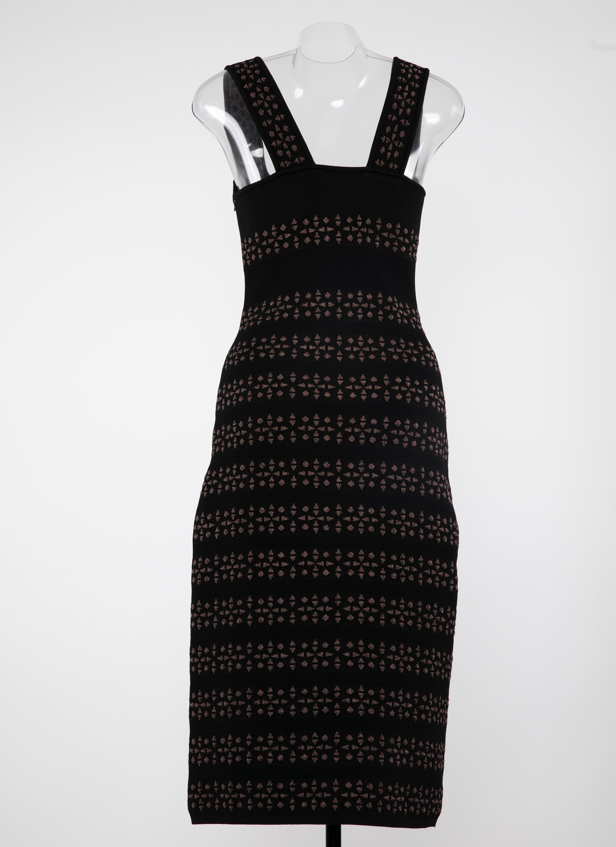 Robe longue sans manches - Noir & Bronze