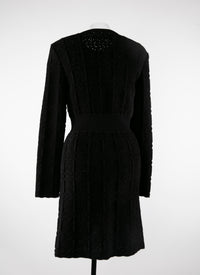 Fitted short dress with corset detail - Black intense