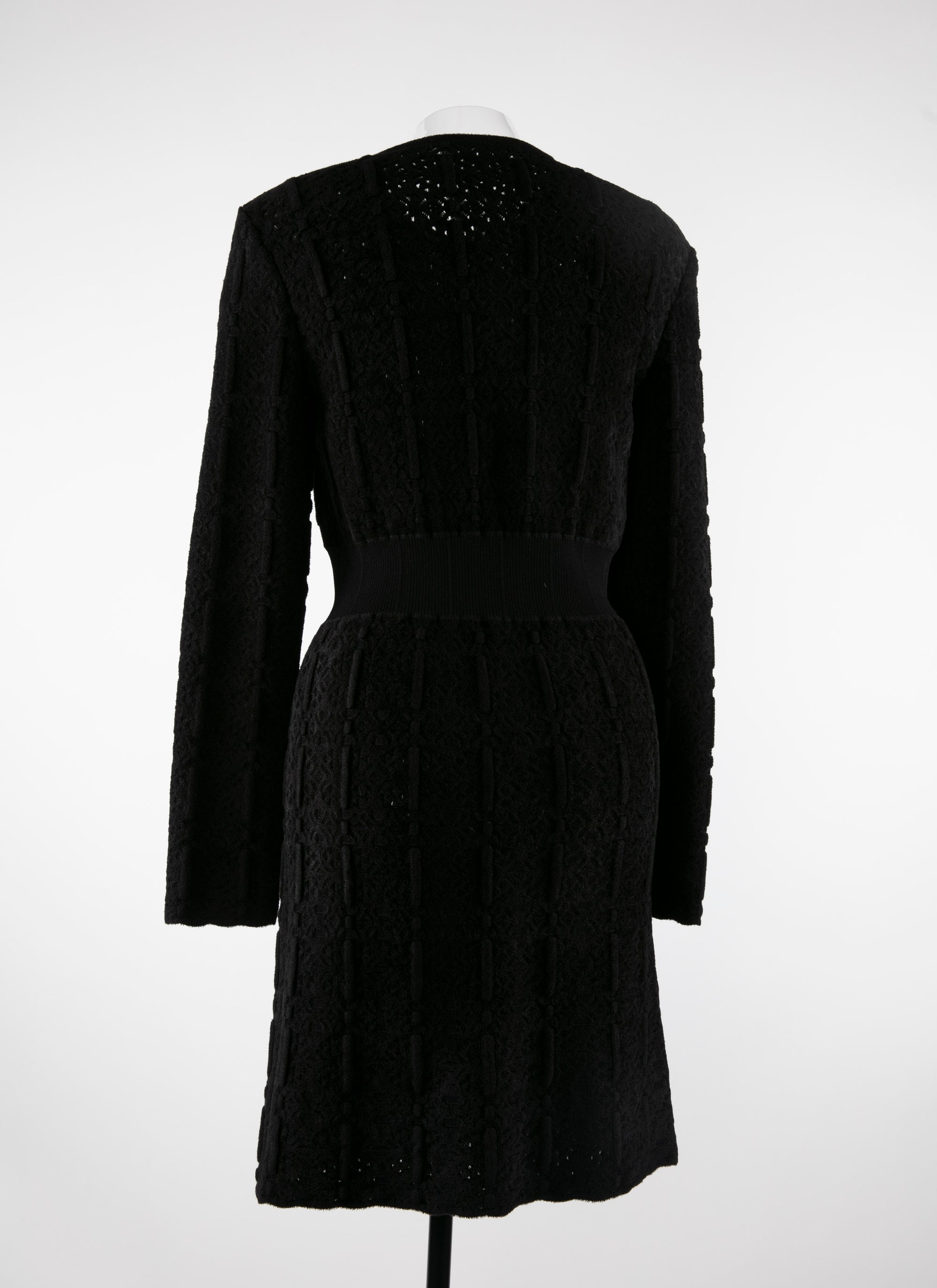 Fitted short dress with corset detail - Black intense