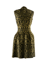 Robe courte sans manches - Vert & Noir