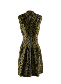 Robe courte sans manches - Vert & Noir
