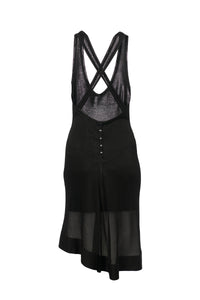 Robe courte sans manches - Noir intense