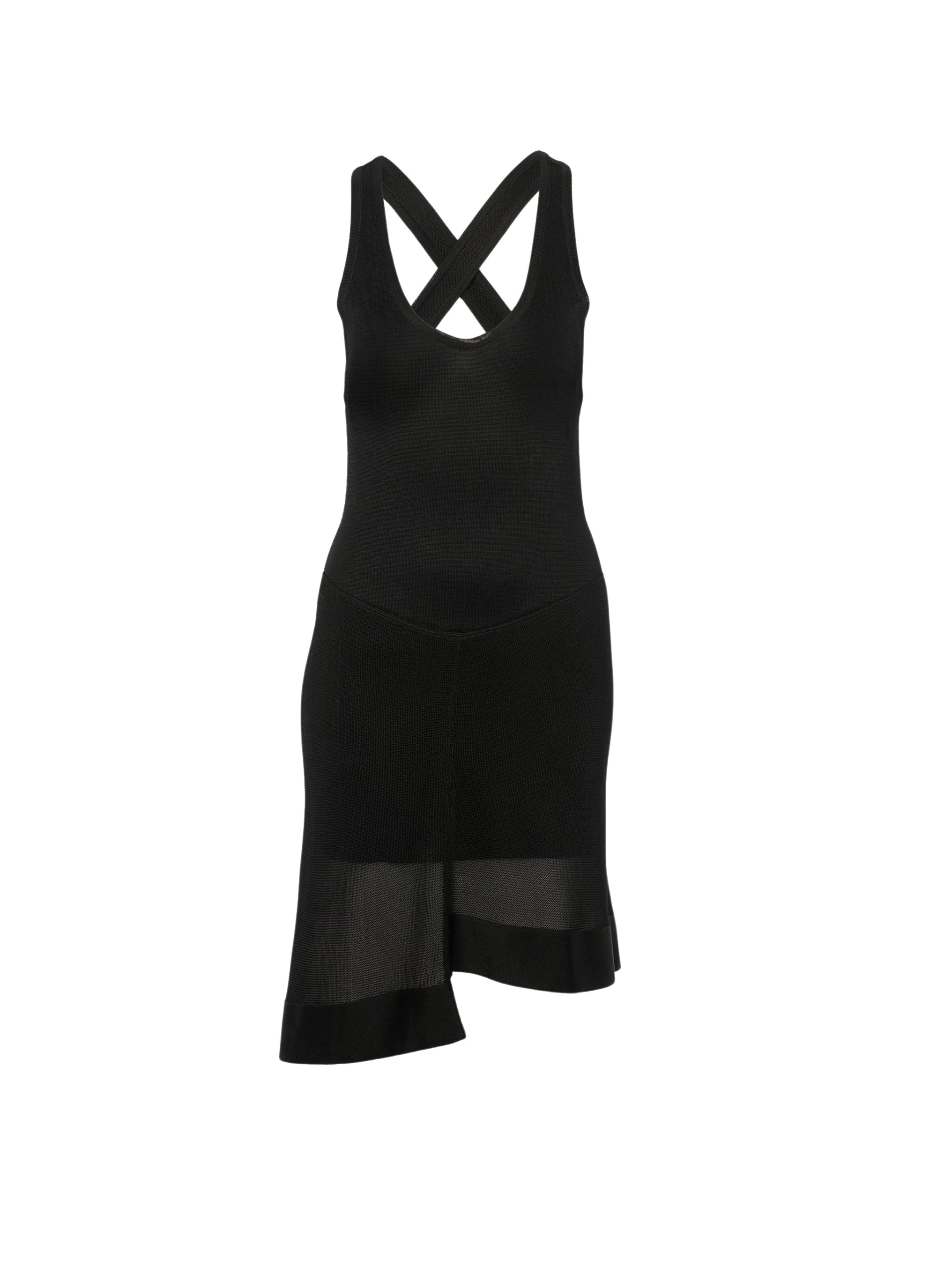 Robe courte sans manches - Noir intense