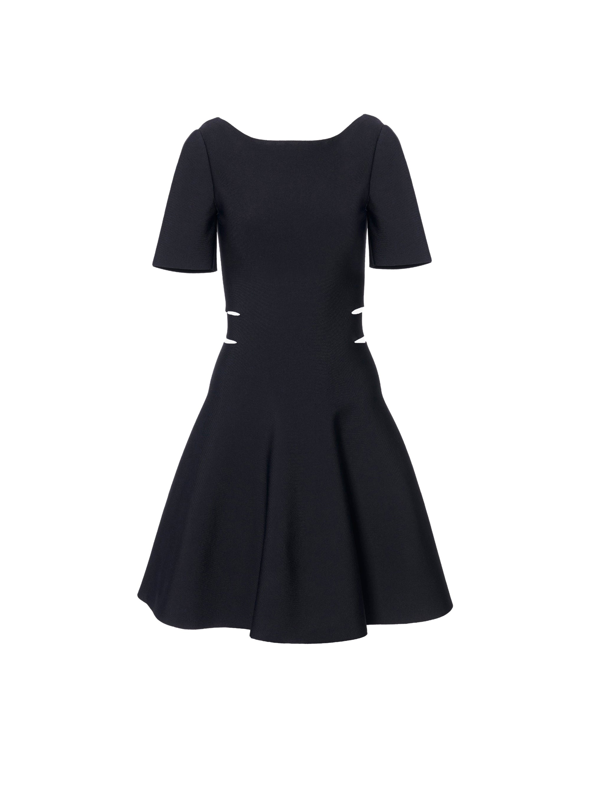 Short sleeved flared dress - Alaia Black