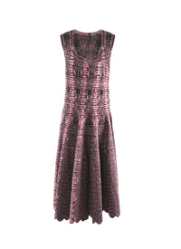 Robe longue sans manches - Noir & Rose