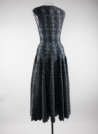 Sleeveless maxi dress - Black & Blue
