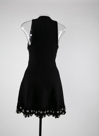 Robe échancrée - Noir Alaia