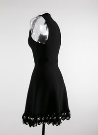 Robe échancrée - Noir Alaia
