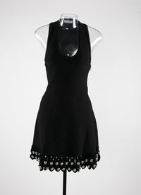 Robe échancrée - Noir Alaia