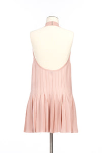 Robe trapèze en soie - Rose Chair