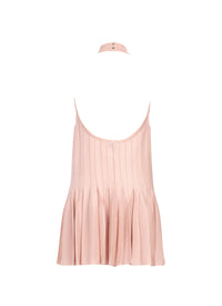 Robe trapèze en soie - Rose Chair