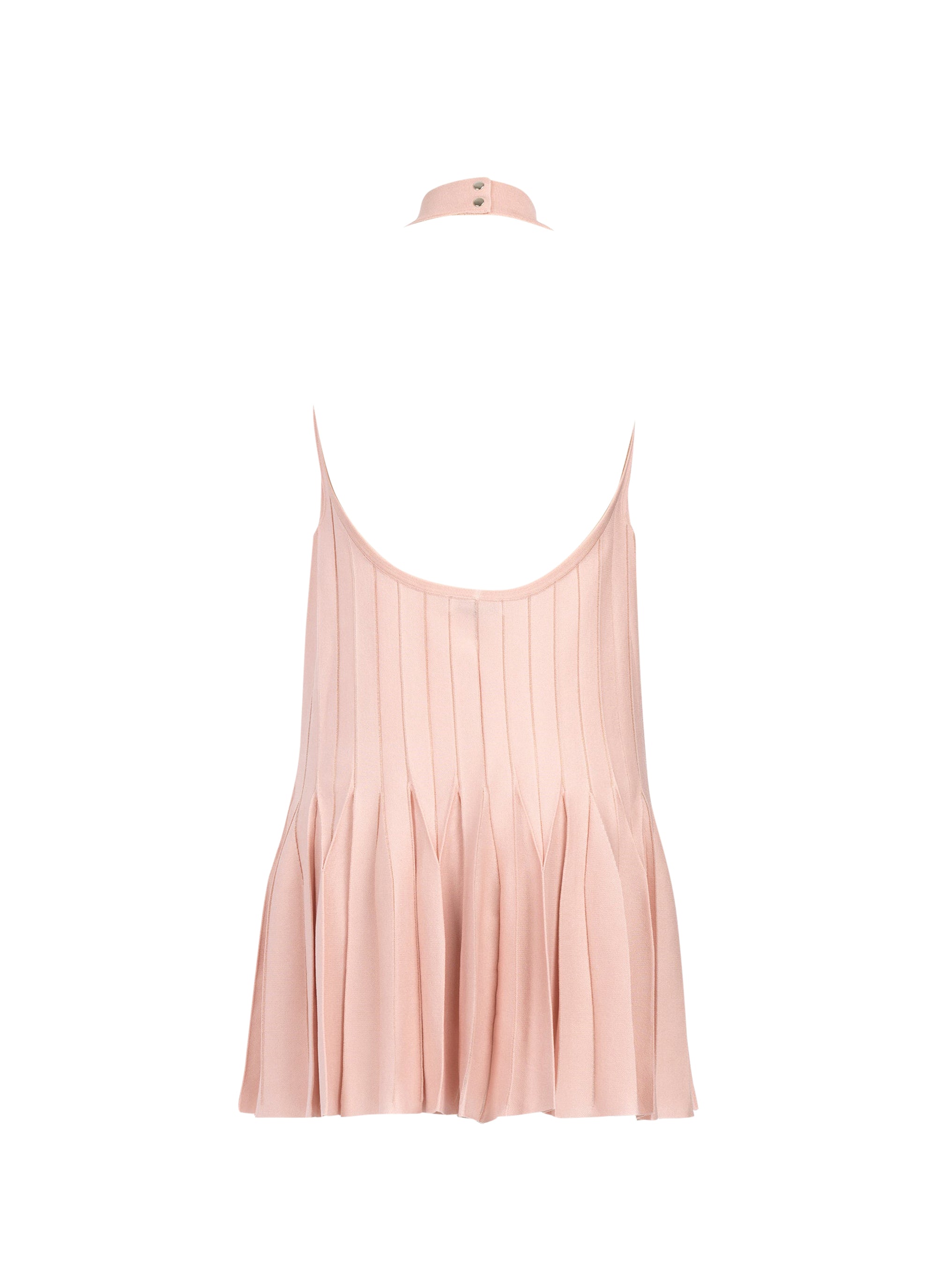 Robe trapèze en soie - Rose Chair