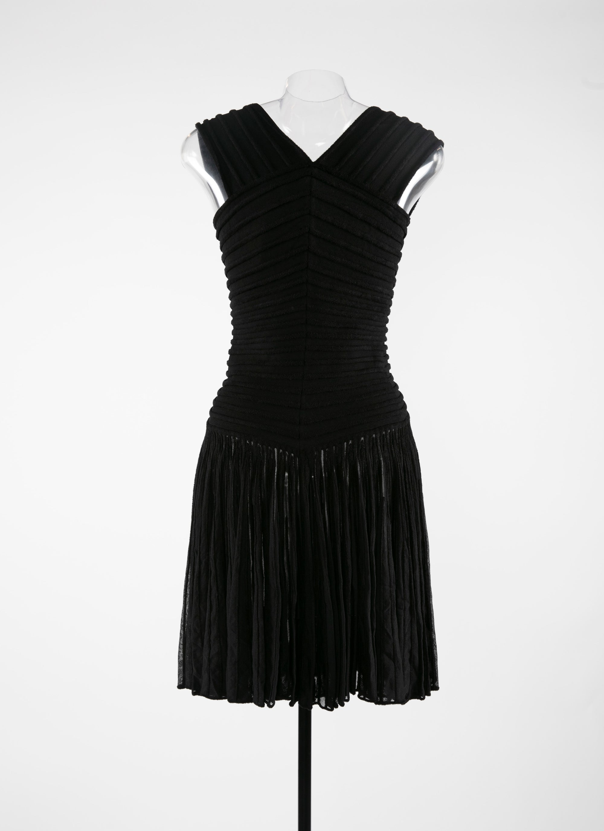 Pleated dress - Alaia Black
