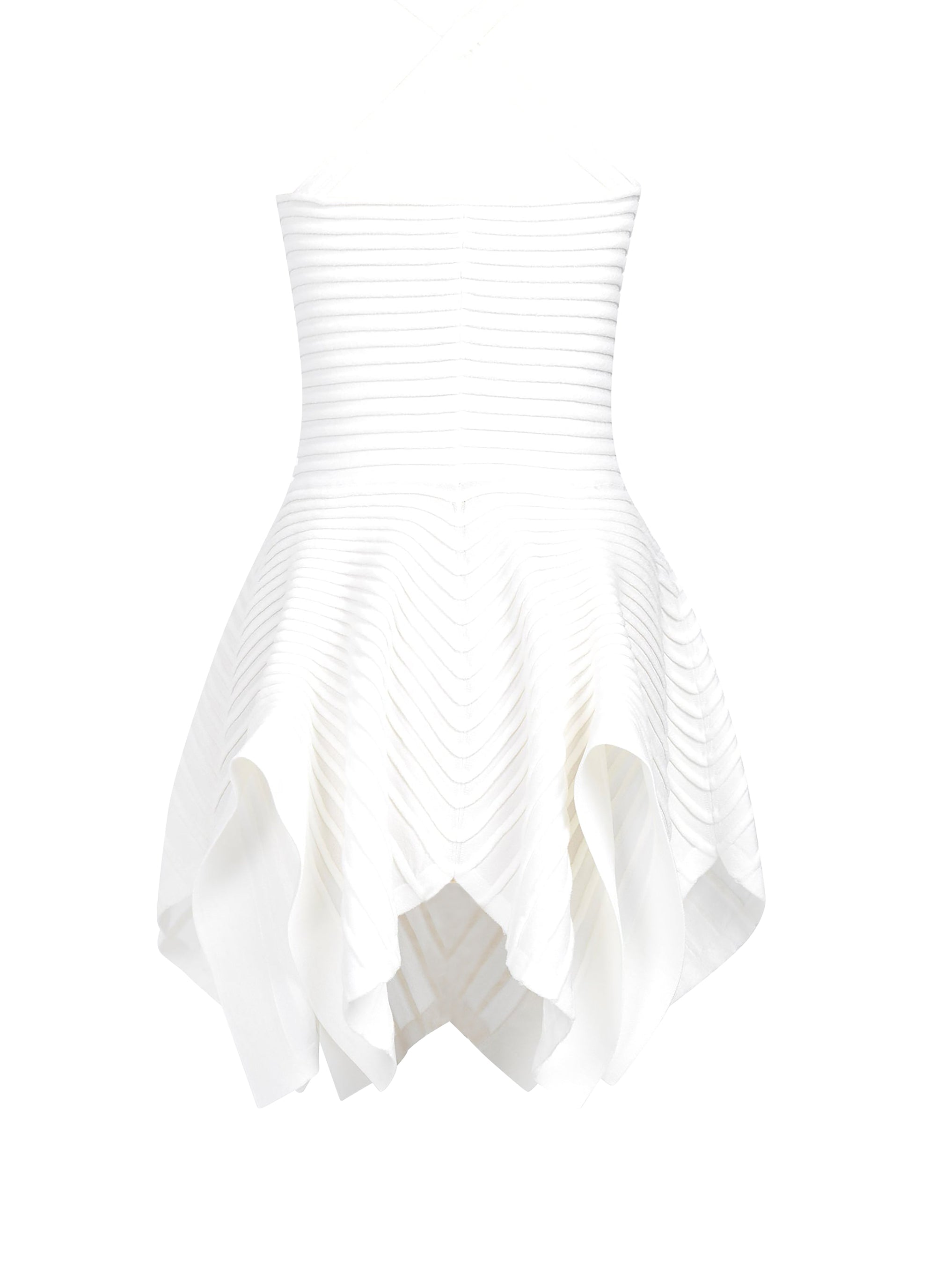 Robe ballerine à bretelles croisées - Blanc