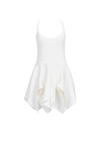 Robe ballerine à bretelles croisées - Blanc