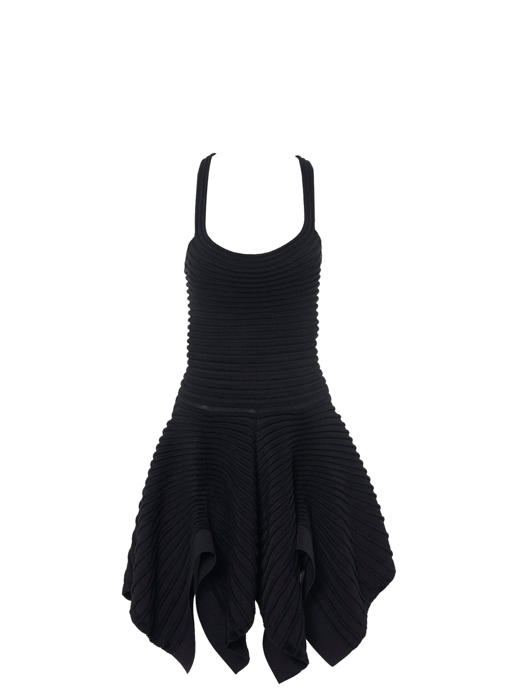 Robe ballerine à bretelles croisées - Noir Alaïa