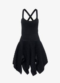 Robe ballerine à bretelles croisées - Noir Alaïa