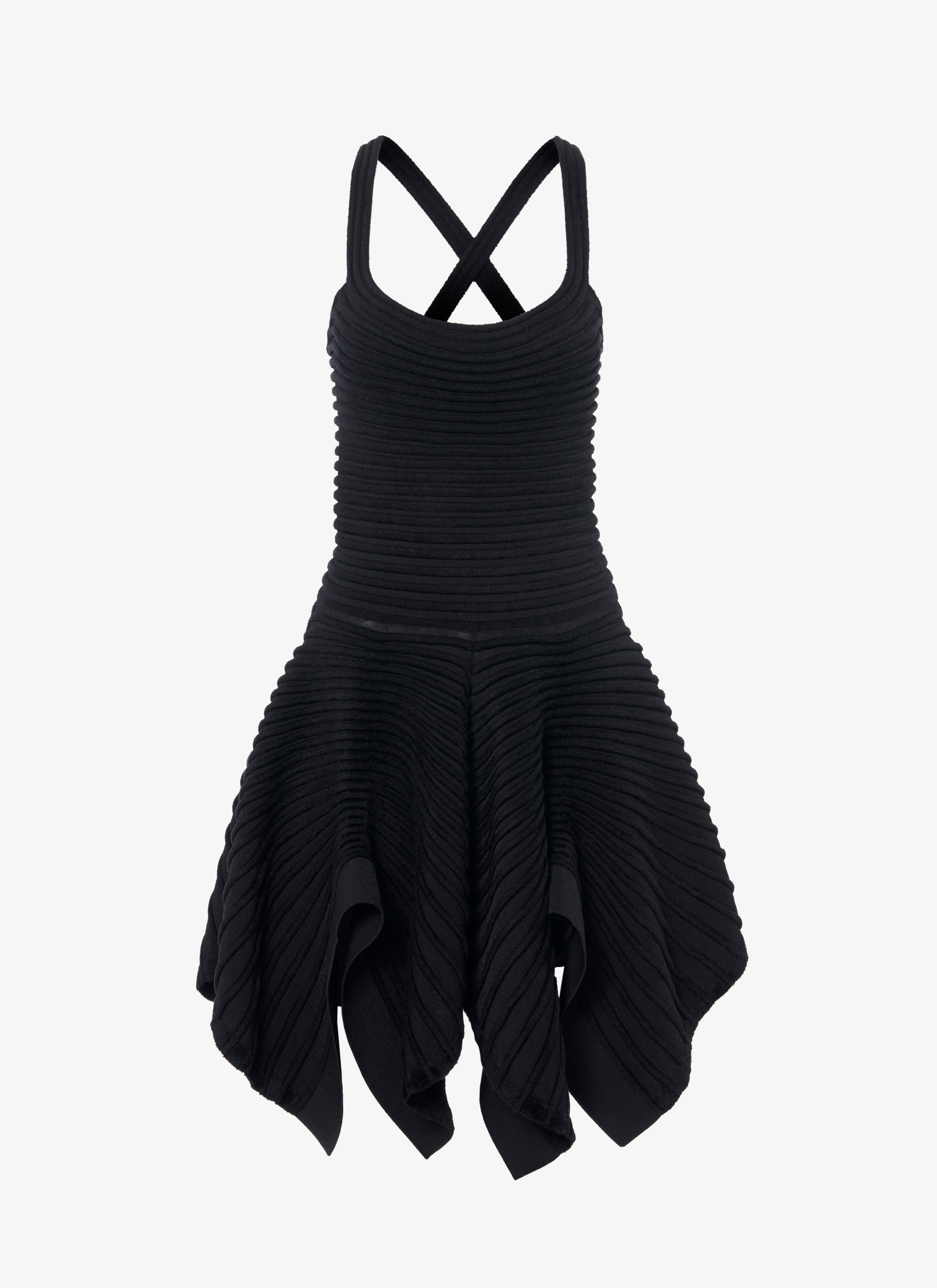 Robe ballerine à bretelles croisées - Noir Alaïa