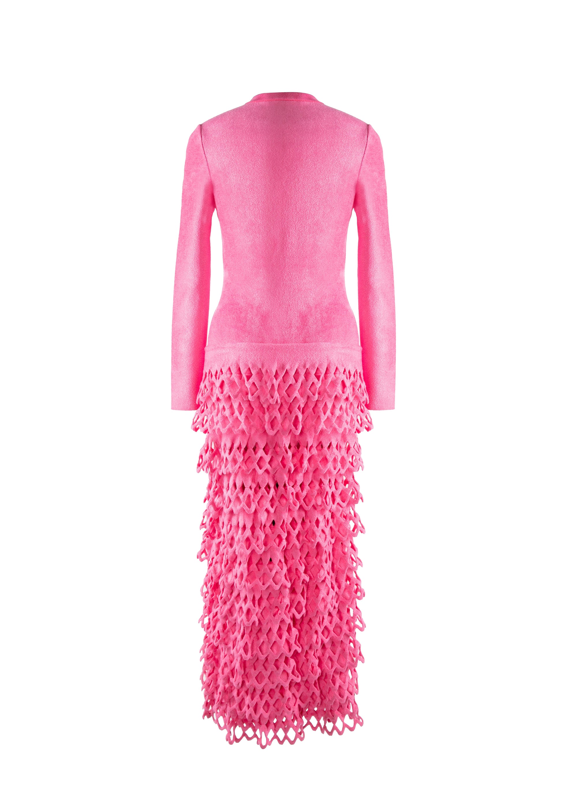 Robe à col rond en laine mélangée - Candy